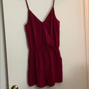 Burgundy Large Romper